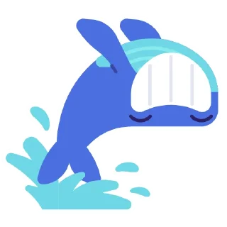 Sticker 🙃 whale @Xstickers