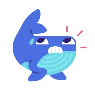 Sticker 😬 whale @Xstickers