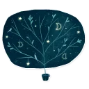 Sticker 🌳 Starlight Night