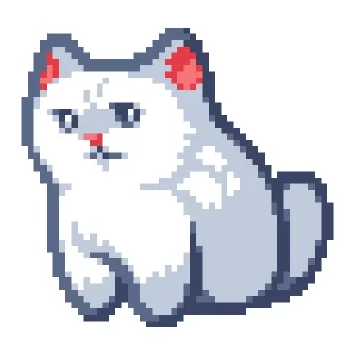 Sticker 😒 thepixelcats (by @thepixelphoenix)