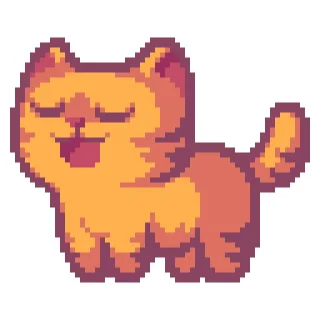 Sticker 😌 thepixelcats (by @thepixelphoenix)