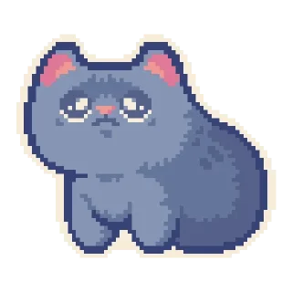 Sticker 😞 thepixelcats (by @thepixelphoenix)