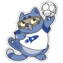 Sticker ⚽ Котик Флай