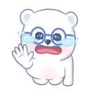 Sticker 🐻 White Bear