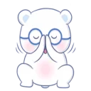 Sticker 🐻 White Bear