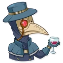 Sticker 🍷 Plague M. D.