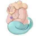 Sticker 😭 Merman