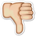 Sticker 👎 Emoji Gestures XL - S4T.tv