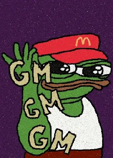 Sticker 🐸 gm, fren3