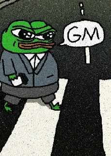 Sticker 🐸 gm, fren3