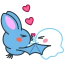 Video sticker 👩‍❤️‍💋‍👨 Fang the Bat