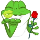 Sticker 💋 Mr. Green Frogo