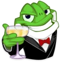 Sticker 🍷 Mr. Green Frogo