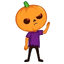 Video sticker 👍 Pumpkin Man