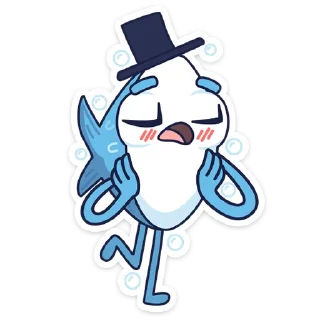 Sticker ☺️ mr. Fish :: @AuthorStickers