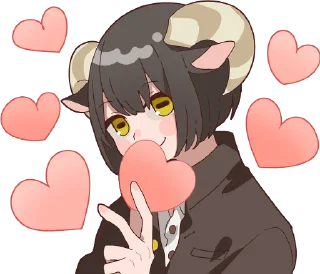 Video sticker 💕 Sheep and black goat :: @line_stickers