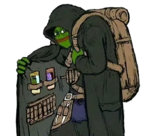 Sticker 🧥 Real muthaphuckkin pepe by @Al3xGood