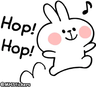 Sticker 💃 @MHStickers Spoiled Rabbit Onomatopee