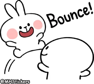 Sticker 🤗 @MHStickers Spoiled Rabbit Onomatopee