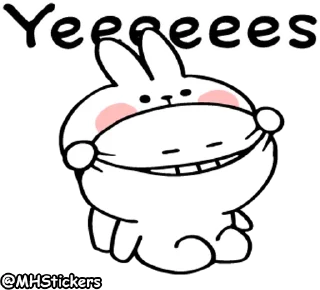 Sticker 🤣 @MHStickers Spoiled Rabbit Onomatopee