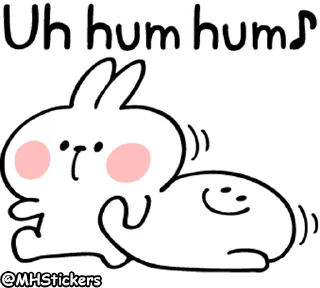 Sticker ☺️ @MHStickers Spoiled Rabbit Onomatopee