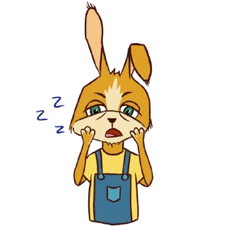 Sticker 😴 Bunny