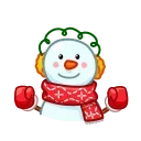 Video sticker 👍 Snowman