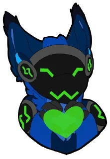 Sticker 💚 Drakal - Protogen