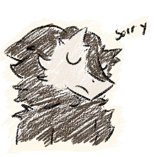 Sticker 😢 Paixao the Eastern Sergal @TatoTots2