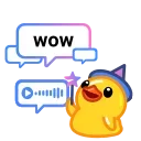 Video sticker 🪄 Duck Premium🌟