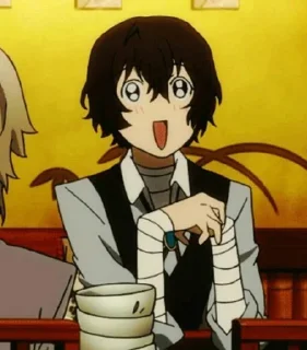 Video sticker 🤩 Dazai from anime "Bungo Stray Dogs"