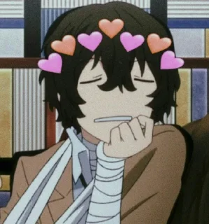 Sticker ❤️ Dazai from anime "Bungo Stray Dogs"