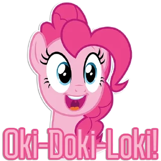 Sticker 😃 Pinkie Pie speaks [Eng] | By @Egor418