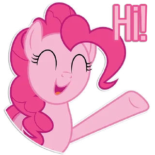 Sticker 👋 Pinkie Pie speaks [Eng] | By @Egor418