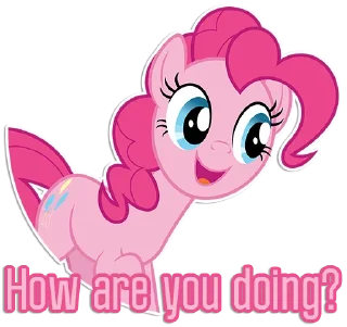 Video sticker 😃 Pinkie Pie speaks [Eng] | By @Egor418