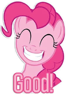 Video sticker 😁 Pinkie Pie speaks [Eng] | By @Egor418