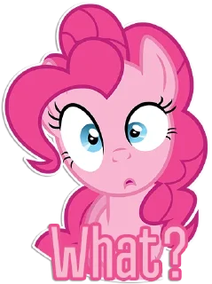 Sticker 😳 Pinkie Pie speaks [Eng] | By @Egor418