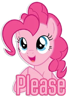 Sticker 🙏 Pinkie Pie speaks [Eng] | By @Egor418