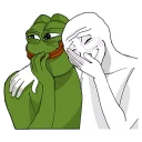 Sticker 🤣 Pepe And Feels Guy