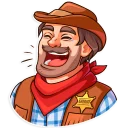 Sticker 😂 Sheriff Adam