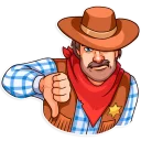 Sticker 👎 Sheriff Adam