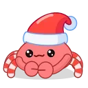 Video sticker 👍 Santa's Crab