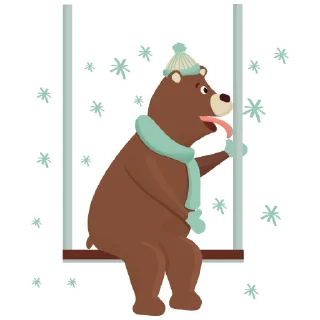 Sticker 😱 bear