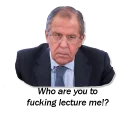 Sticker 😤 Lavrov