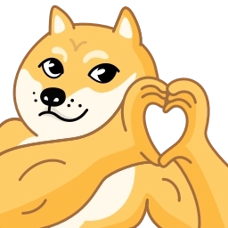 Sticker ❤️ Doge