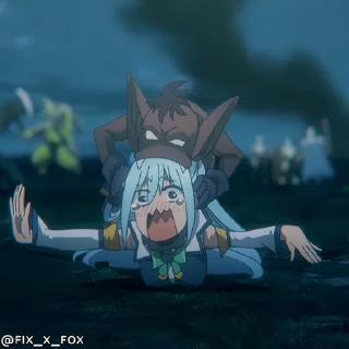 Video sticker 😢 @fix_x_fox KonoSuba 3 p2