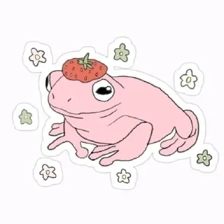 Sticker 🍓 The Frog Queen🐸👑 :: @fStikBot