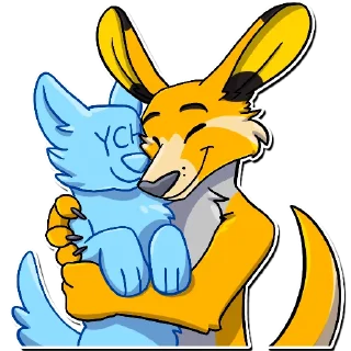 Sticker 🤝 Hyper the Roo