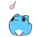 Video sticker 🥏 Animated Blue Cat