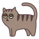 Sticker 😐 Fixel the Snob Cat